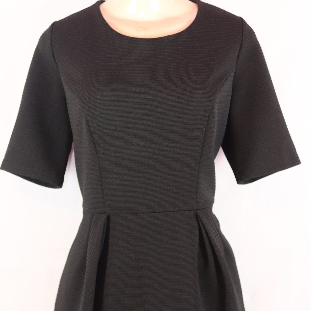 THE LIMITED BLACK SHORT SLV SHEATH STYLE DRESS LG - Picture 3 of 4